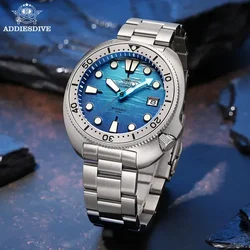 ADDIESDIVE Top brand Sapphire Glass Automatic Watch NH35 Sea Dial Mechanical Watches 200M Diving Luminous Mens Wristwatch AD2045