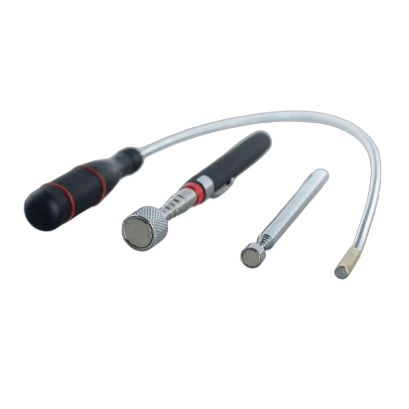 Alat Pickup Magnetik Teleskop Tongkat Magnetik Dapat Diperpanjang, Pengambil Tongkat Magnetik Portabel untuk Mengambil Baut Drop