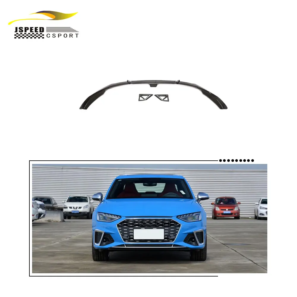 

Suitable for Audi A4 SLINE S4 sedan 4-door 2020-2021 new carbon fiber front bumper lip