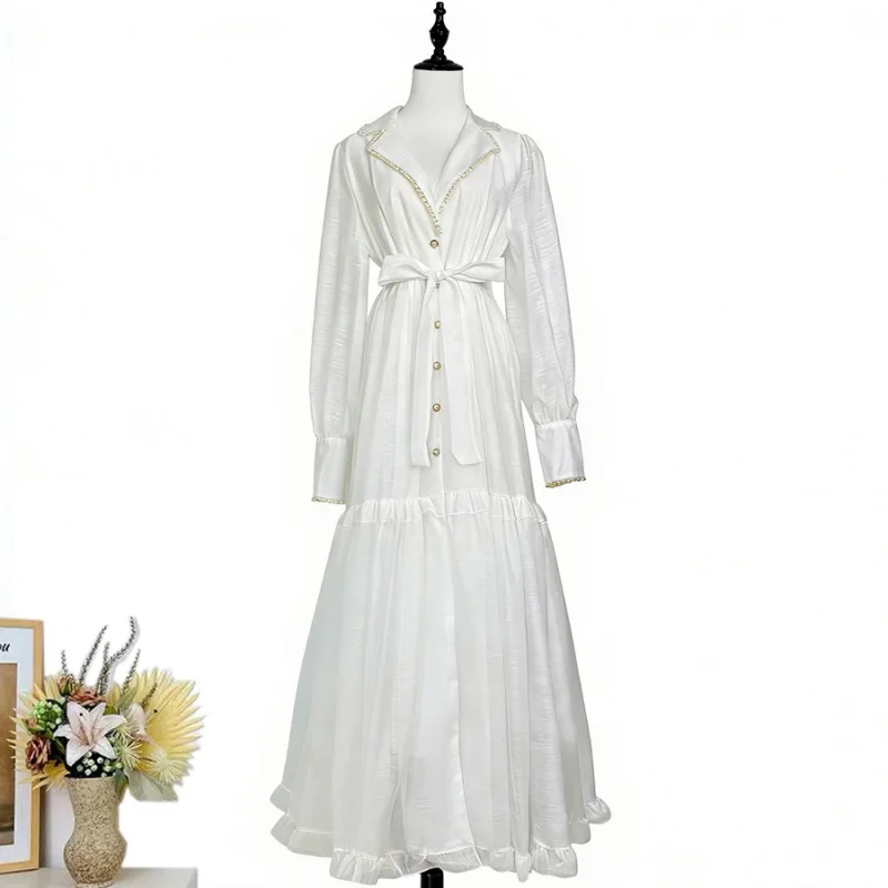 

Романтическое элегантное длинное платье с поясом, роскошное платье миди с пайетками, юбка-миди с цветочным принтом, длинное свеково, всесезонные