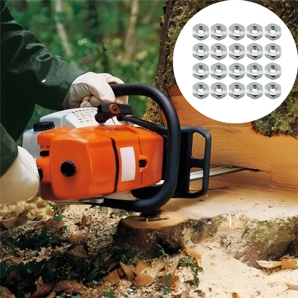 20PCS Suitable For STHIL For MS Series Chain Wheel Cover Plate Nuts, MS250  660, Chainsaw Spare Accessories