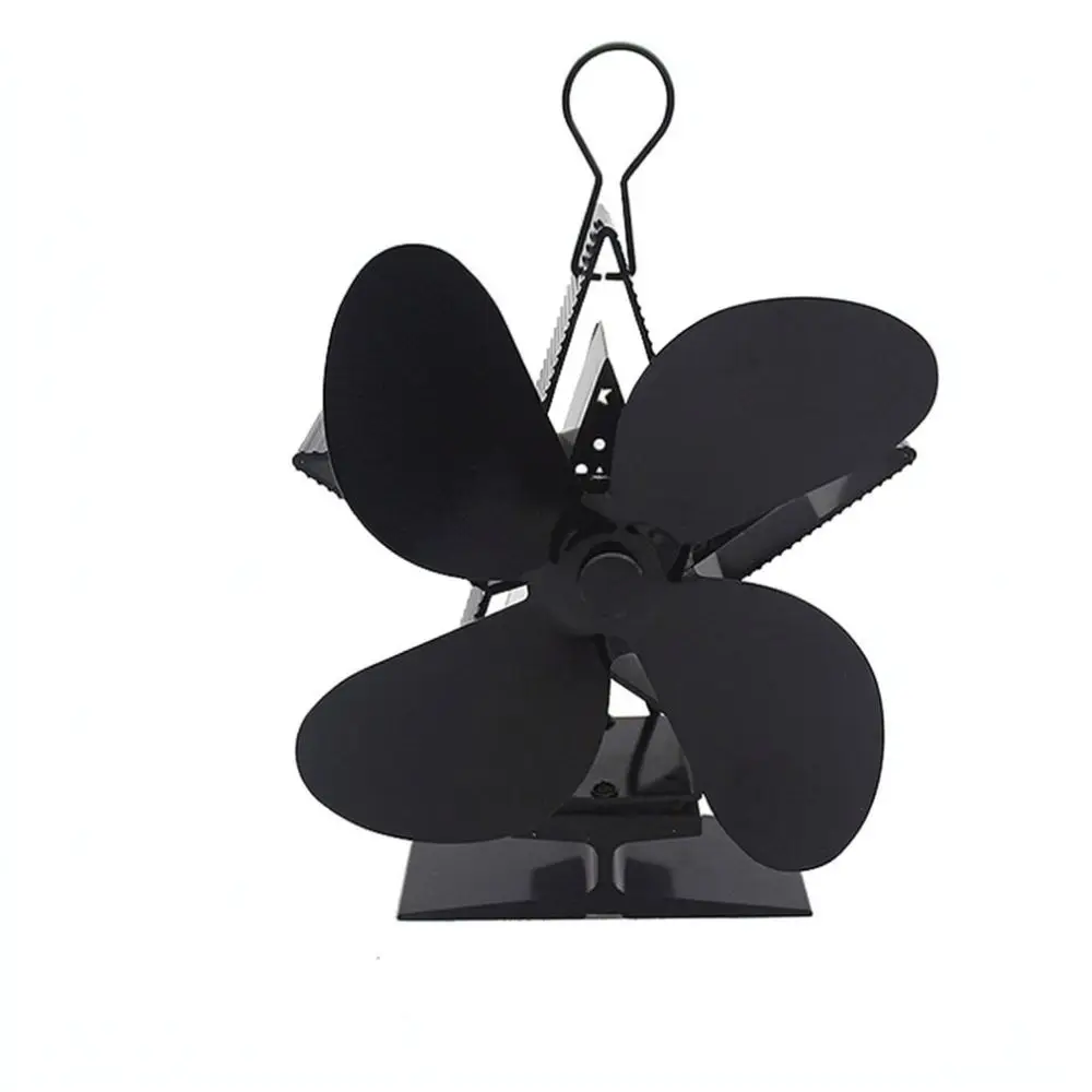 Modern Heat Powered Fireplace Fan Eco Friendly Silent Blower For Wood Stove Thermal Distribution Warmth Home Heating