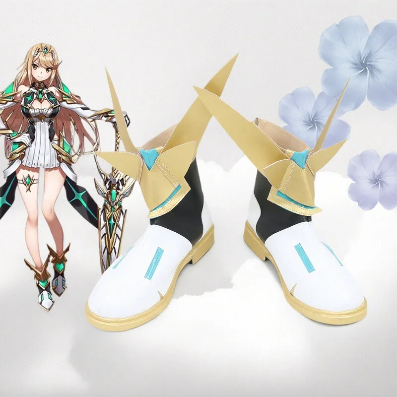 Game Xenoblade Chronicles 2 Mythra Cosplay Schoenen Halloween vrouwelijk kan op maat gemaakt