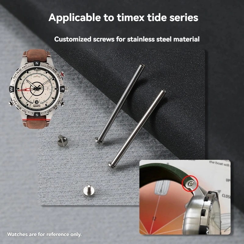 Pour Timex Tide T2N720 T2N721 TW2T76300 série vis dédiée vis bielle bracelet de montre sangle vis tige avec outils 16mm