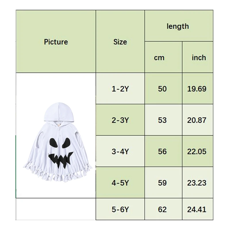 Kids Halloween Cape, Grimace Print Knotted Hooded Cloak Cosplay Costume for Party Stage Show