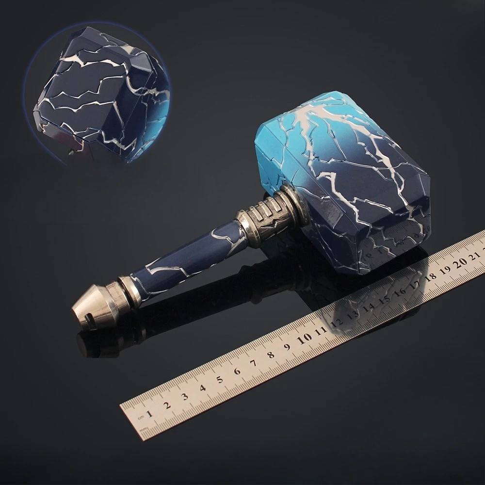 20 سنتيمتر SMITE المطرقة سماكة والوزن لعبة الشجاعة الطرفية جميع المعادن لعبة الساموراي الحرفية اكسسوارات حلية مجموعات