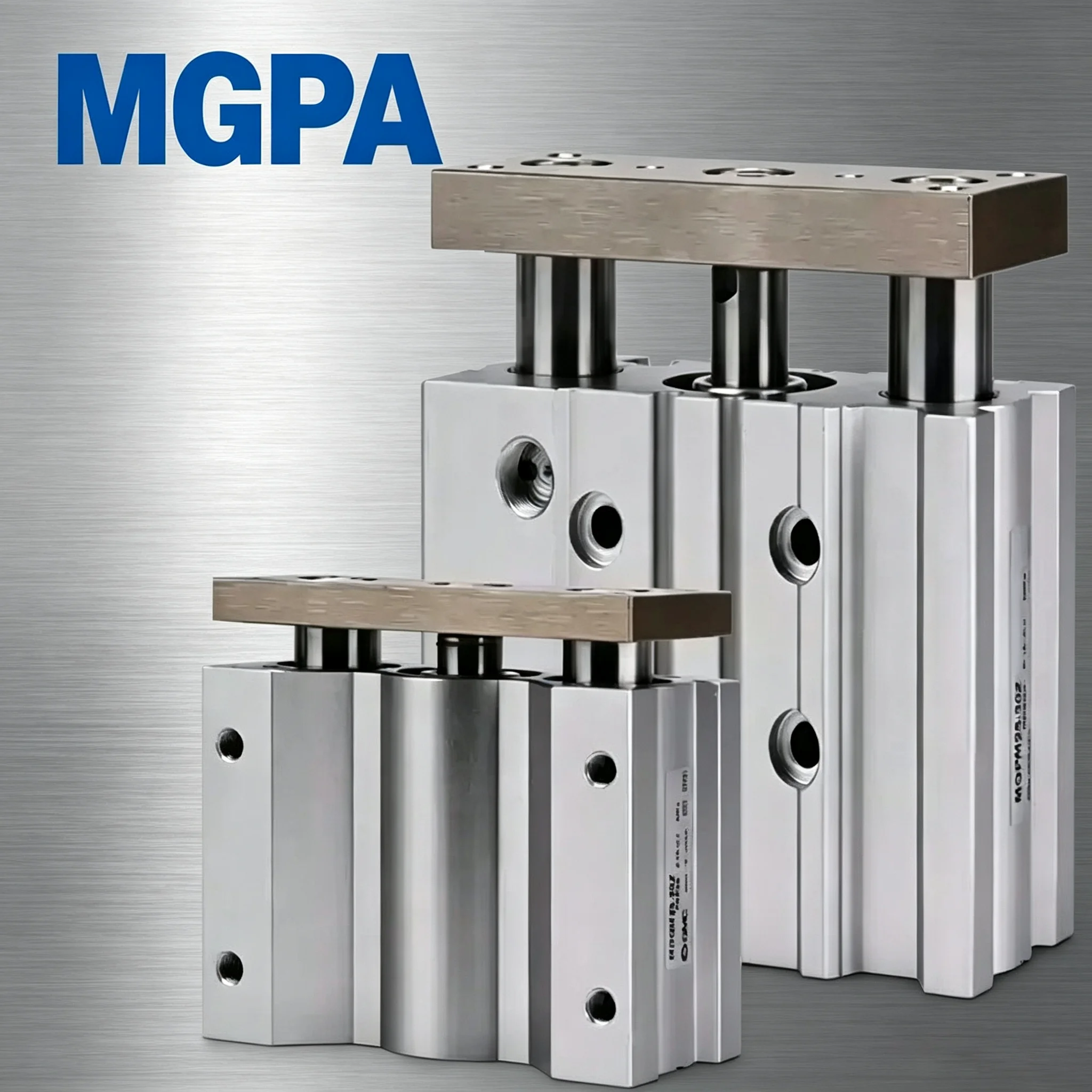 MGPA Series Compact Guide Cylinder Linear Actuators MGPA12-MGPA80 Stroke 10-400mm for Precision Motion Control Applications