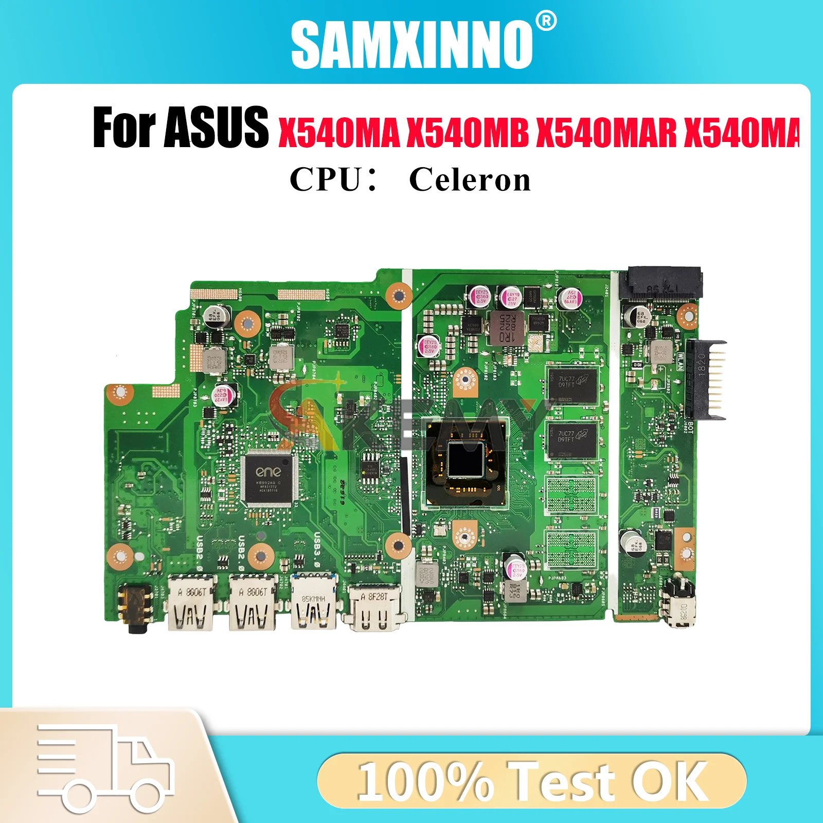 

X540MA Материнская плата для ноутбука ASUS VivoBook X540MB A540M X540MA D540M R540M X540MAR X540MAS F540M X540M Материнская плата с процессором Celeron
