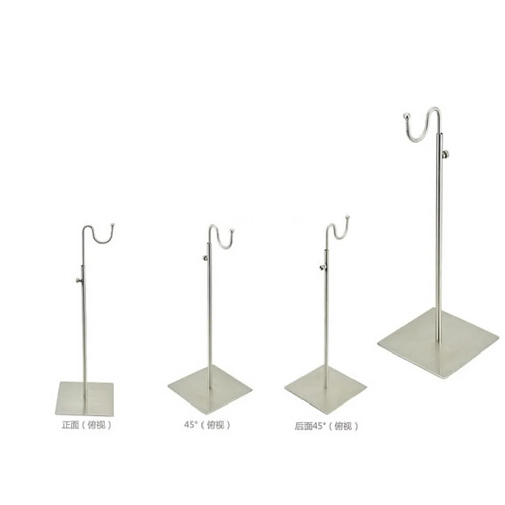 

Регулируемая металлическая матовая серебряная подставка для сумки, женская сумка, держатель для дисплея, держатель для парика, подставка для дисплея, стойка для сумки