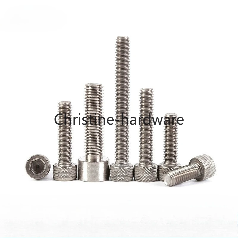 

50pcs Cup Head Hex Socket Pure Titanium Bolt DIN912 GR2 M5x8-70mm Hex round Screw for Industrial Use