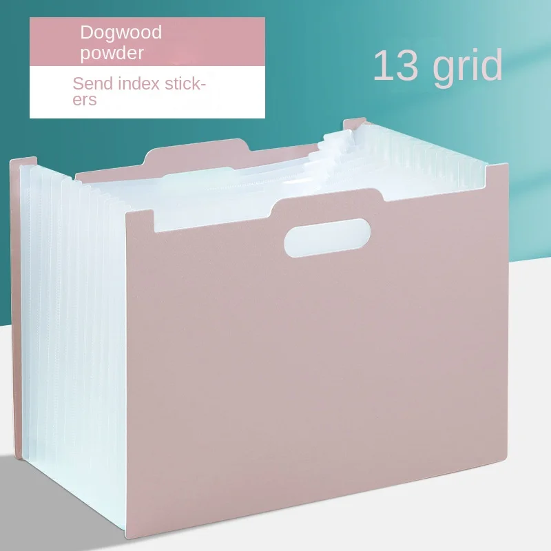 Desktop vertical folder miter organ bag Multi-layer retractable organ storage bag for student test papers