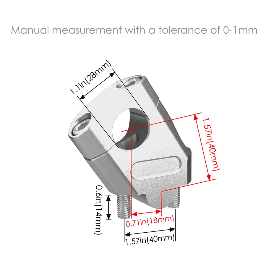 High Quality 22mm 28mm Aluminum Alloy Motorcycle Handle Bar Riser Clamp Back Move Mount Adapter For BMW YAMAHA Honda Suzuki view 4