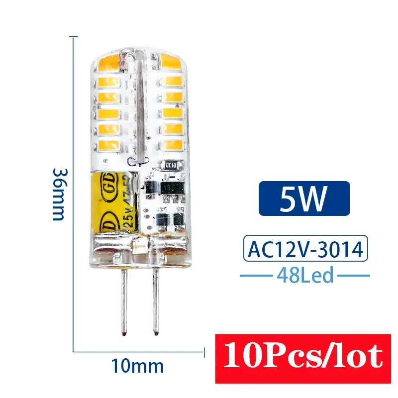 LARZI 10 Teile/los G4 LED 2W 3W 4W 5W 7W 9W AC DC 12V 220V Ersetzen 10w 20w 30w Halogenlampe Licht 360 Strahlwinkel Weihnachten Led-lampe lampe 6