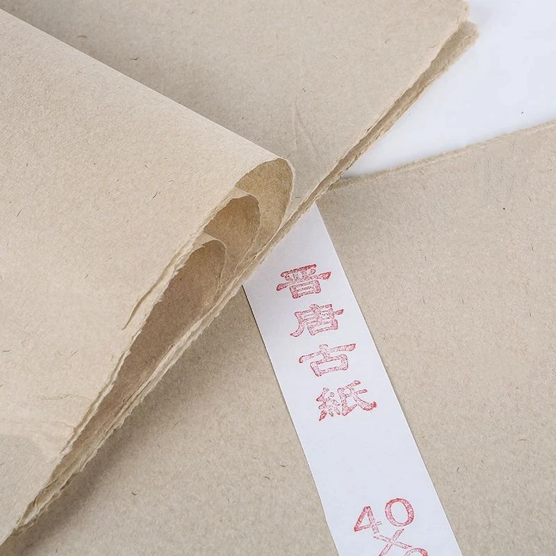 Mulberry Paper Retro Handmade Half-Ripe Rice Paper Chinese Flower Birds Drawing Paper Copy Scriptures Papier Papel Para Dibujar
