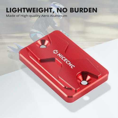 Imagen 2 del producto NiceCNC tapa de cubierta de líquido de depósito de freno delantero para Yamaha Raptor 700 2013-2024 250 125 YFZ450R GRIZZLY 700 550 para Honda TRX450R