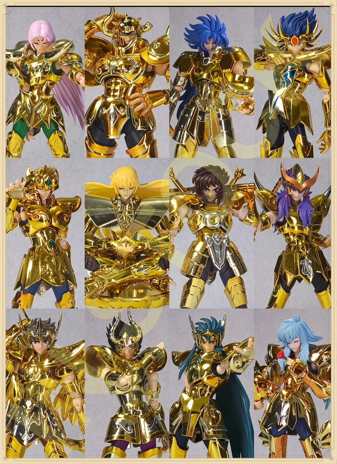 

In Stock CS/MC Saint Seiya Myth Cloth EX Capricorn Shura/Leo Aiolia/Aries MU/Libra Dohko/Virgo Gold Knights Zodiac Action Figure