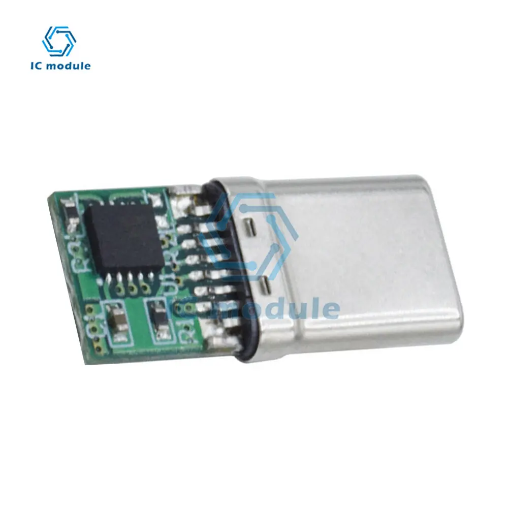 Type-C To DC Male PD Decoy 9V/12V/15V/20V QC/PD Decoy Board Fast Charge with Chip for Notebook Computer QC4 Charge Connector