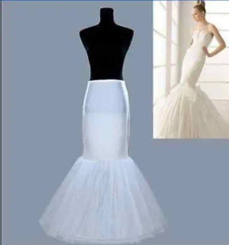 

1 Hoop Fishtail Mermaid Wedding Petticoat Cocktail Bridal Underskirt New