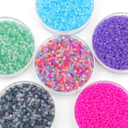 100-660pc 2/3/4mm Transparent Matte Frosted Colors Glass Seedbeads For DIY Earring Bracelet Necklace Jewelry Making Sewing Craft