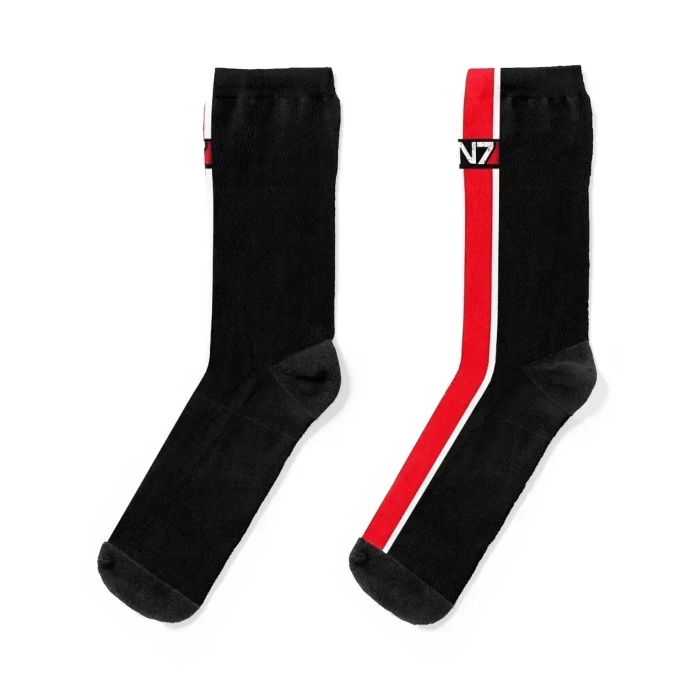 Mass Effect - N7 Socks moving stockings Crossfit Men's Heating sock Socks Women's Men's
