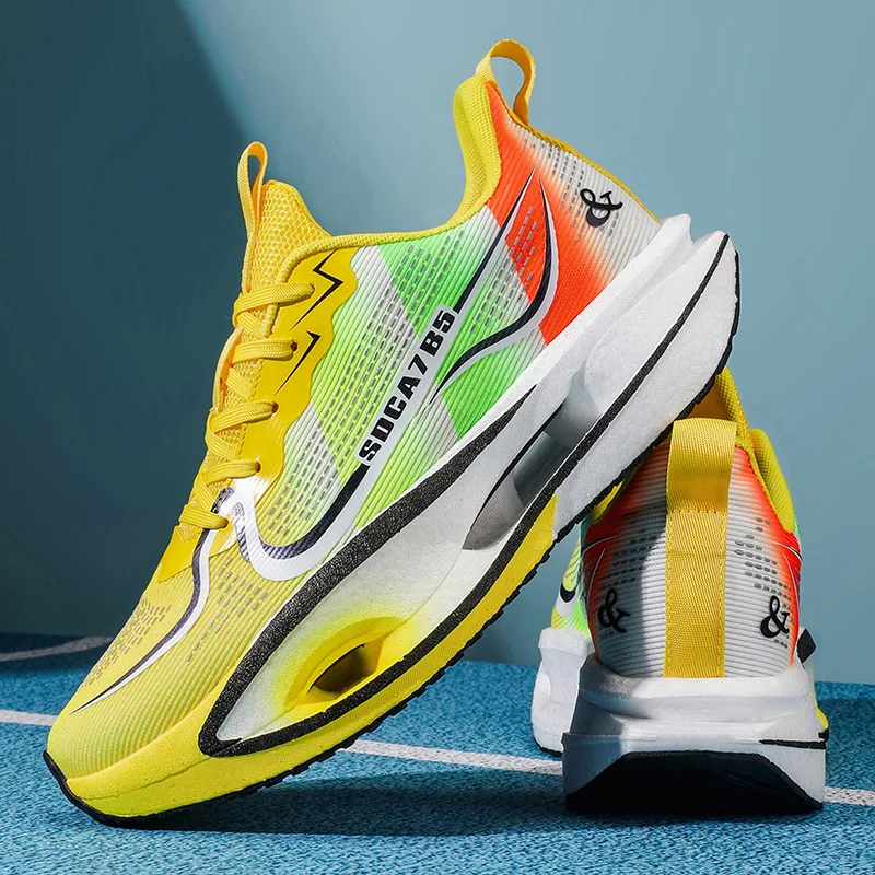 Men's Running Shoes Trainer Shoes Race Mesh Couple Off-road Outdoor Non-Slip Breathable Sneakers Cushioning Luxury shoes Fashion