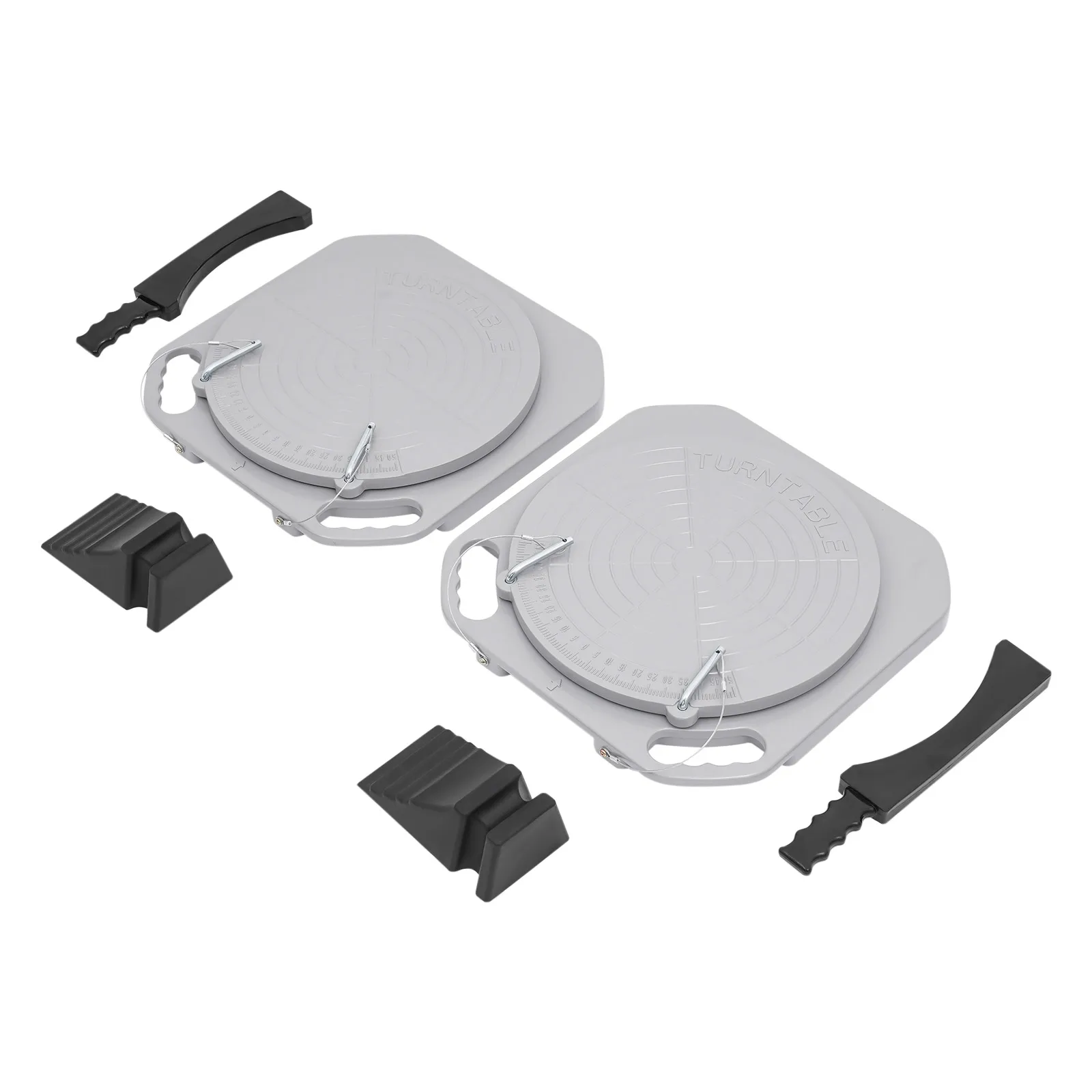

2 Pcs Wheel Alignment Turn Plates 6613lbs, 360° Rotating Alignment Turntables 15.74" for Car SUV Truck, Auto Alignment Discs With Latch
