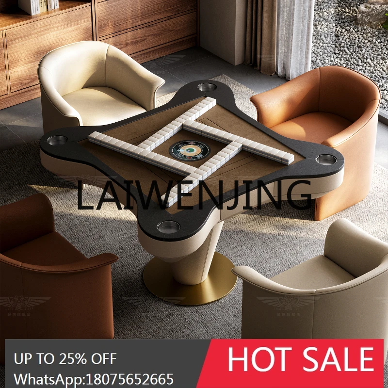 RWJ Light Luxury Mahjong Table Living Room Home Multi-Function Automatic Shuffling
