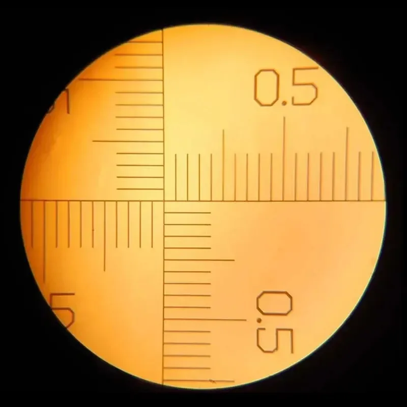 DIV=0.05MM Microscope Calibration Glass Ruler Stage Dial Micrometer For Biological Measuring Calibration Ruler