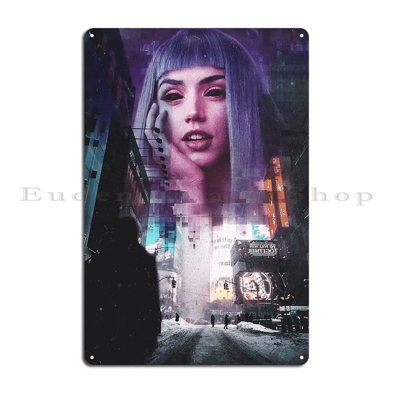 ملصق لوحة معدنية مميزة بشكل مبالغ فيه لغرفة المعيشة، قم بإنشاء ملصق تسجيل القصدير لنادي جراج السينما