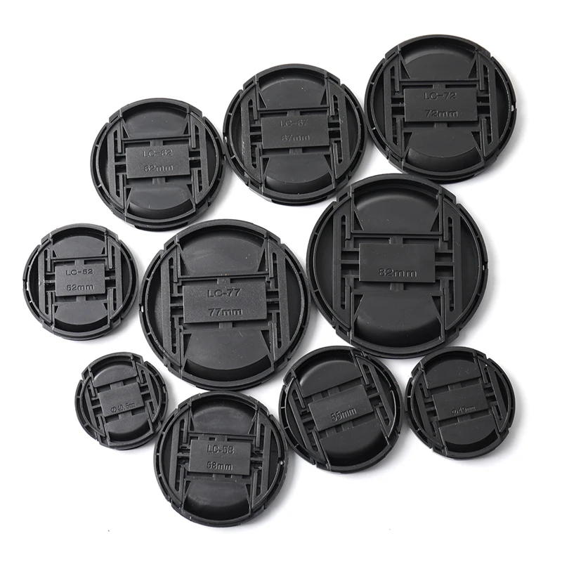 Wysokiej jakości 40,5 mm 49 mm 52 mm 55 mm 58 mm 62 mm 67 mm 72 mm 77 mm 82 mm Środkowa zatrzaskowa osłona obiektywu aparatu