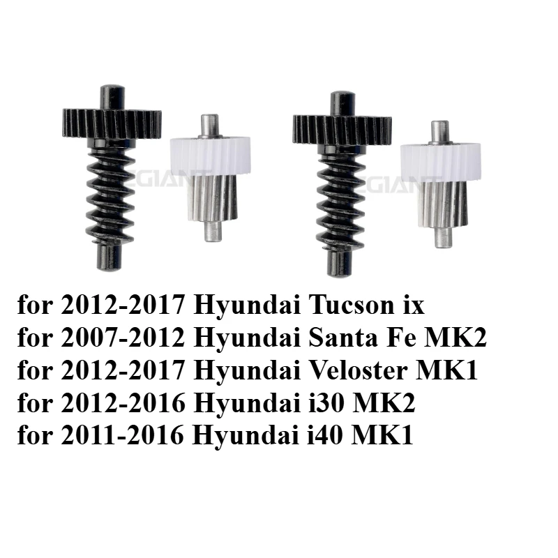 4pcs/8pcs Mirror Gears for Hyundai Santa Fe MK2 Veloster MK1 Tucson Ix I30 MK2 I40 MK1 Rearview Fold Unfold Adjustment Universal
