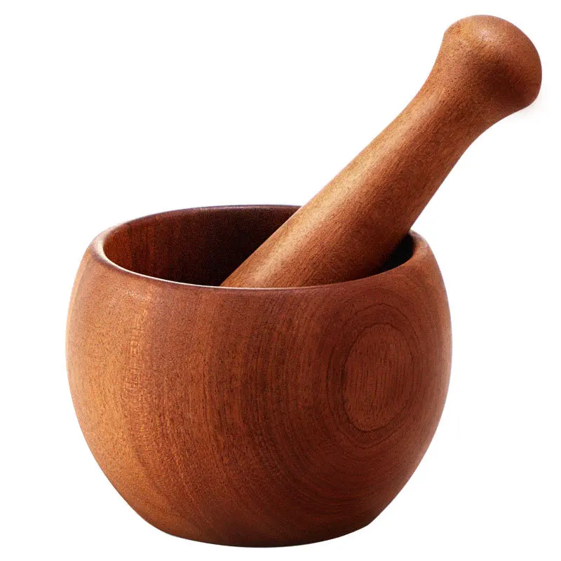 

Wooden Garlic Masher Household Manual Kitchen Solid Wood Small Garlic Molars Garlic Masher Mashing Can Grinder