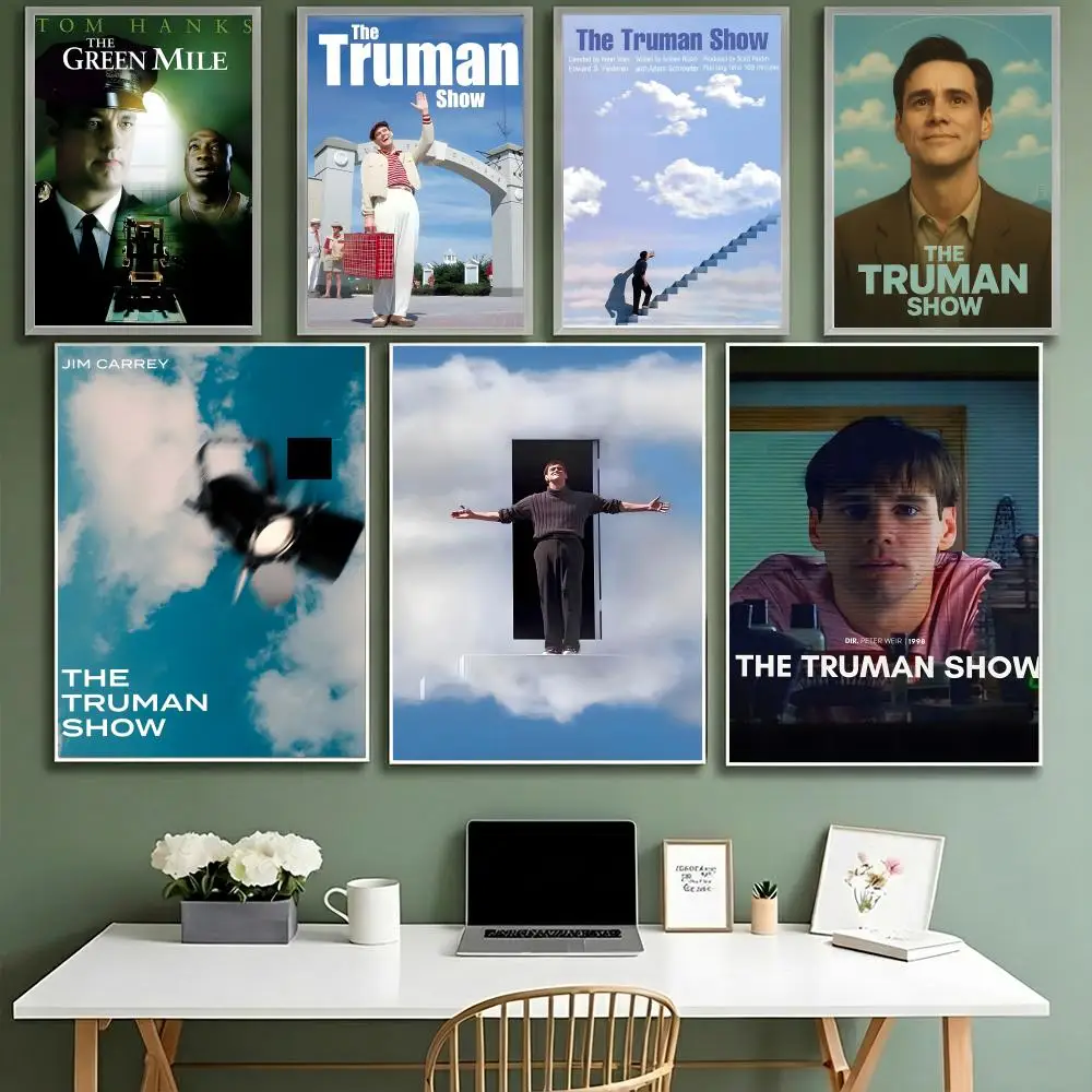 T-The Truman Show MOVIE Poster HD Waterproof High-Toughness Self-Adhesive Wall Decor Universal