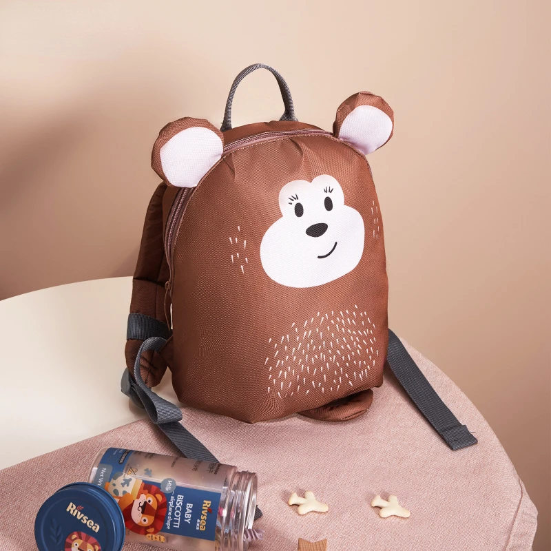 Cute Cartoon Children\'s Backpack Adjustable Animal Kindergarten Schoolbag for Girls Boys Lightweight Kids Shoulders Bag Сумка