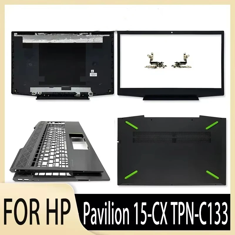 

New Original Cover for Pavilion 15 15-CX TPN-C133 Series Gaming Laptop LCD Back Cover/Bezel/Hinges and Free Screws 15.6‘’