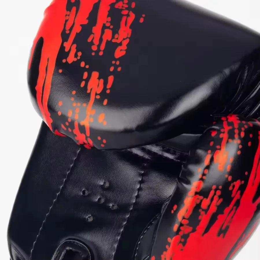 قفازات ملاكمة للبالغين والأطفال، قفازات ملاكمة سميكة قابلة للتنفس للرجال والنساء، طراز Muay Thai الجديد