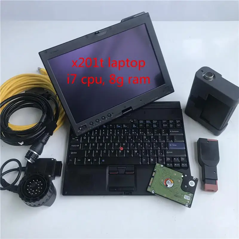 

Professional Diagnostic Tool for BMW Car Truck ICOM A2 with Win10 Software in 90% New Laptop X201T i7 CPU 8gb RAM Auto Scanner