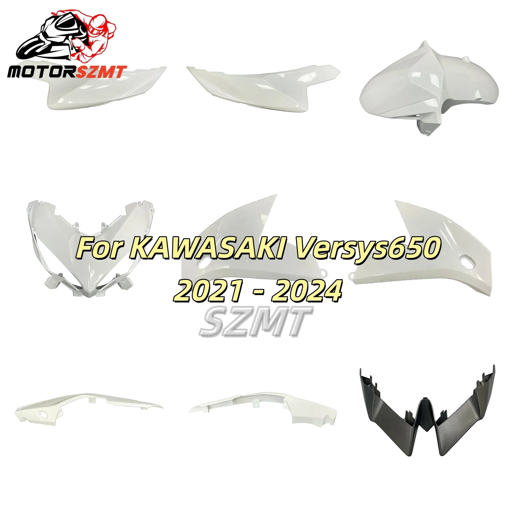 

Motorcycle For KAWASAKI VERSYS650 2021 2022 2023 2024 Full Fairing Kit Bodywork Cowling New ABS Unpainted Bodywork Frame