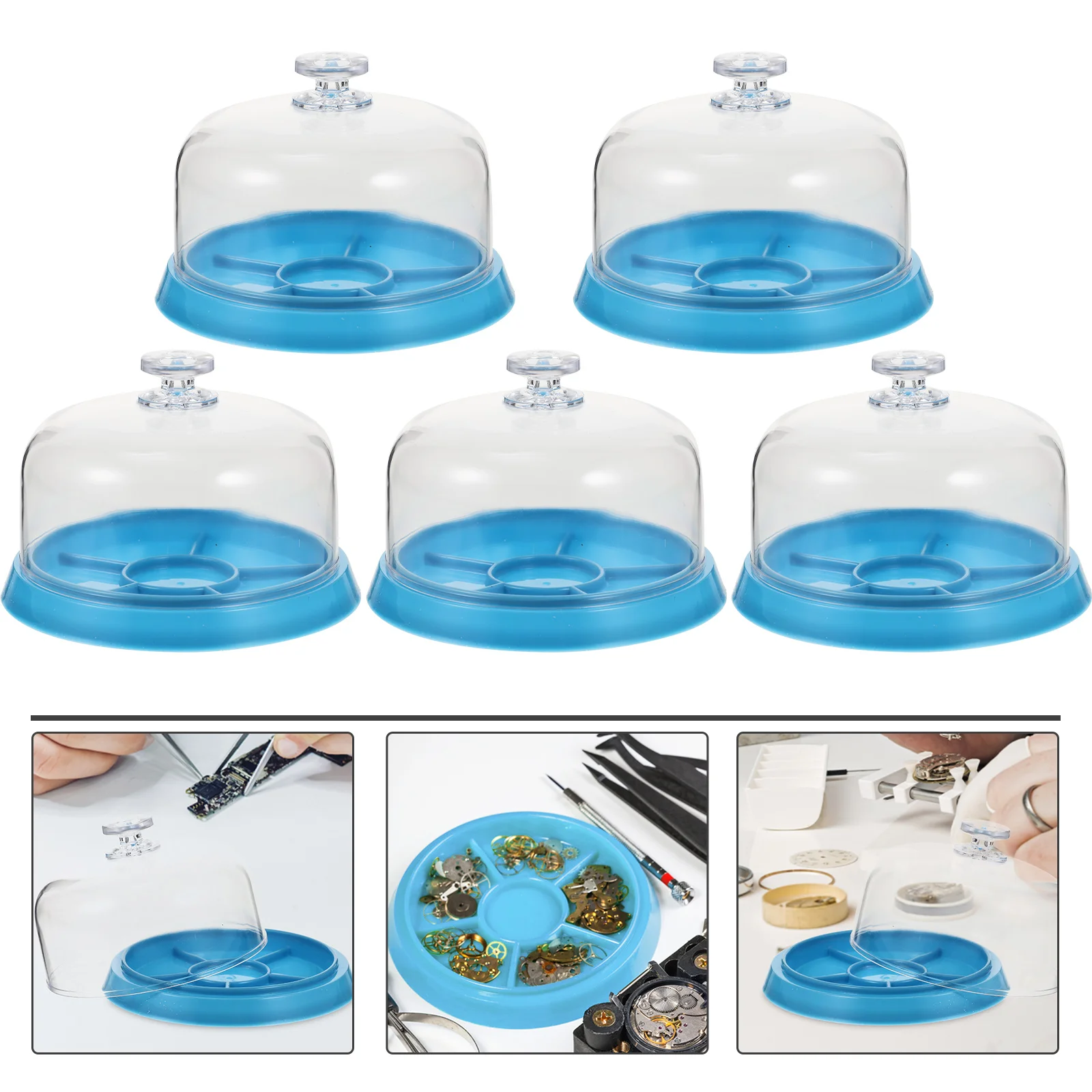 

5pcs Dust Watch Movement Repair Movement Cover For Watchmakers Tool Protect Against Watch Repair Cover Dust Sand
