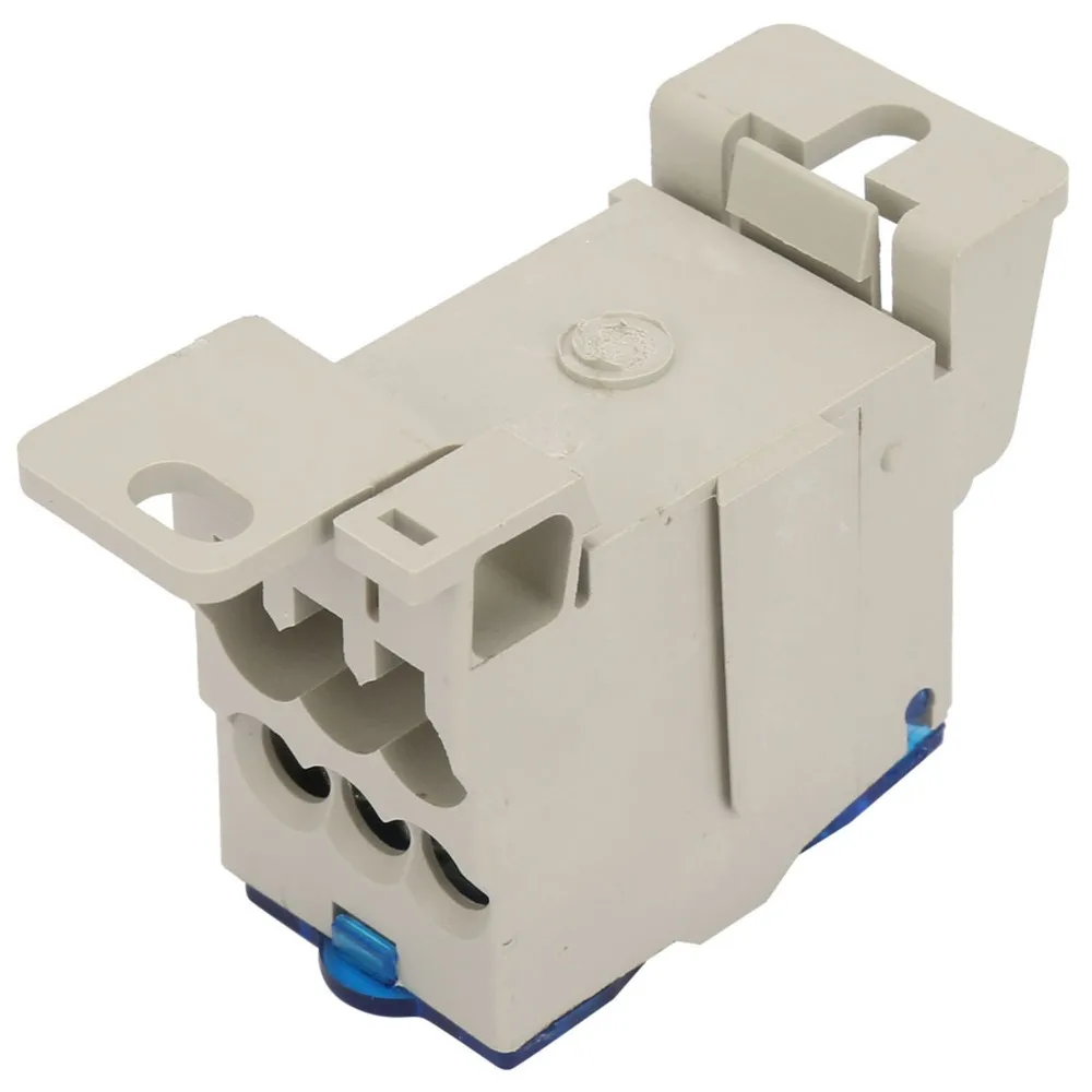 

690V 125A DIN Rail Terminal Block Blue Positions Screw Terminal Terminal Block Distribution Box Brass Conductor Junction Box