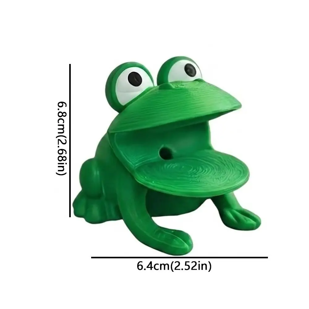 3D Printed Frog-Shaped Sponge Storage Rack Big Mouth Frog with Drain Hole Sponge Drain Holder Cartoon Plastic view 6