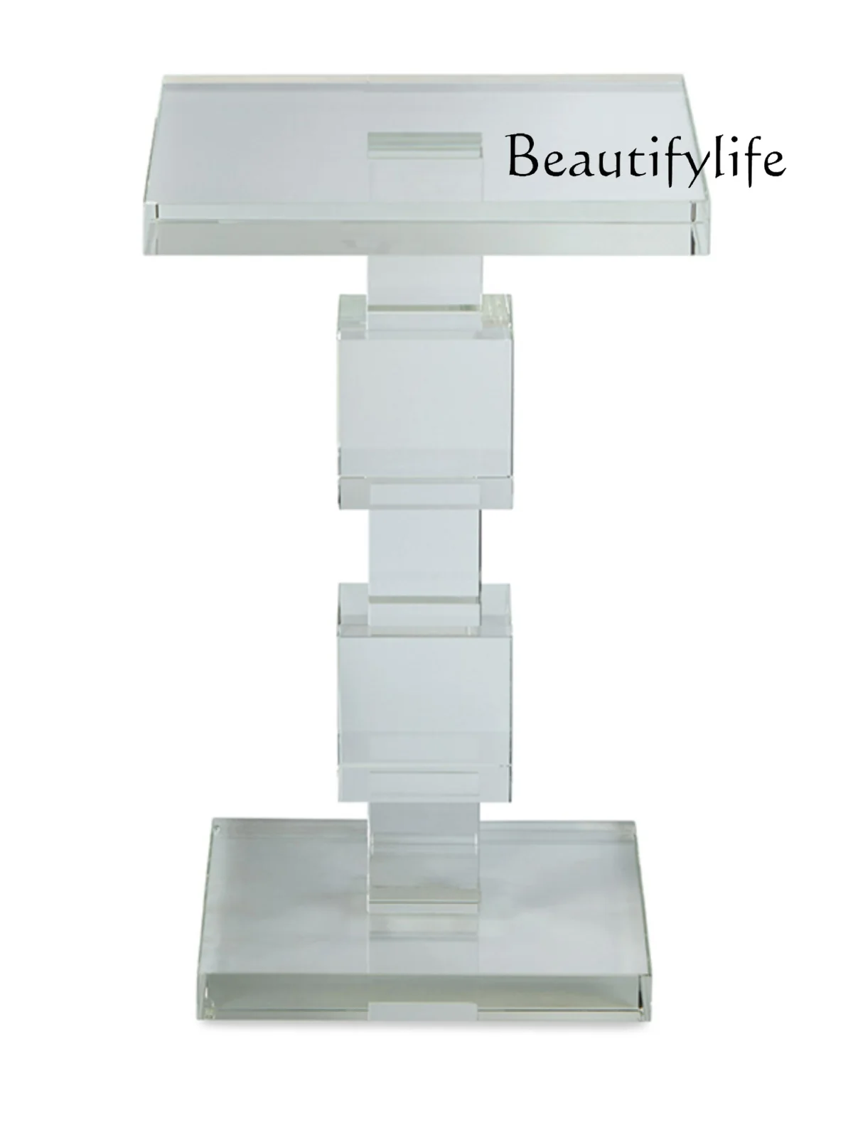 

Nordic Minimalism Acrylic Transparent Sofa Side Table Modern Light Luxury Living Room Reception Decoration Corner Table