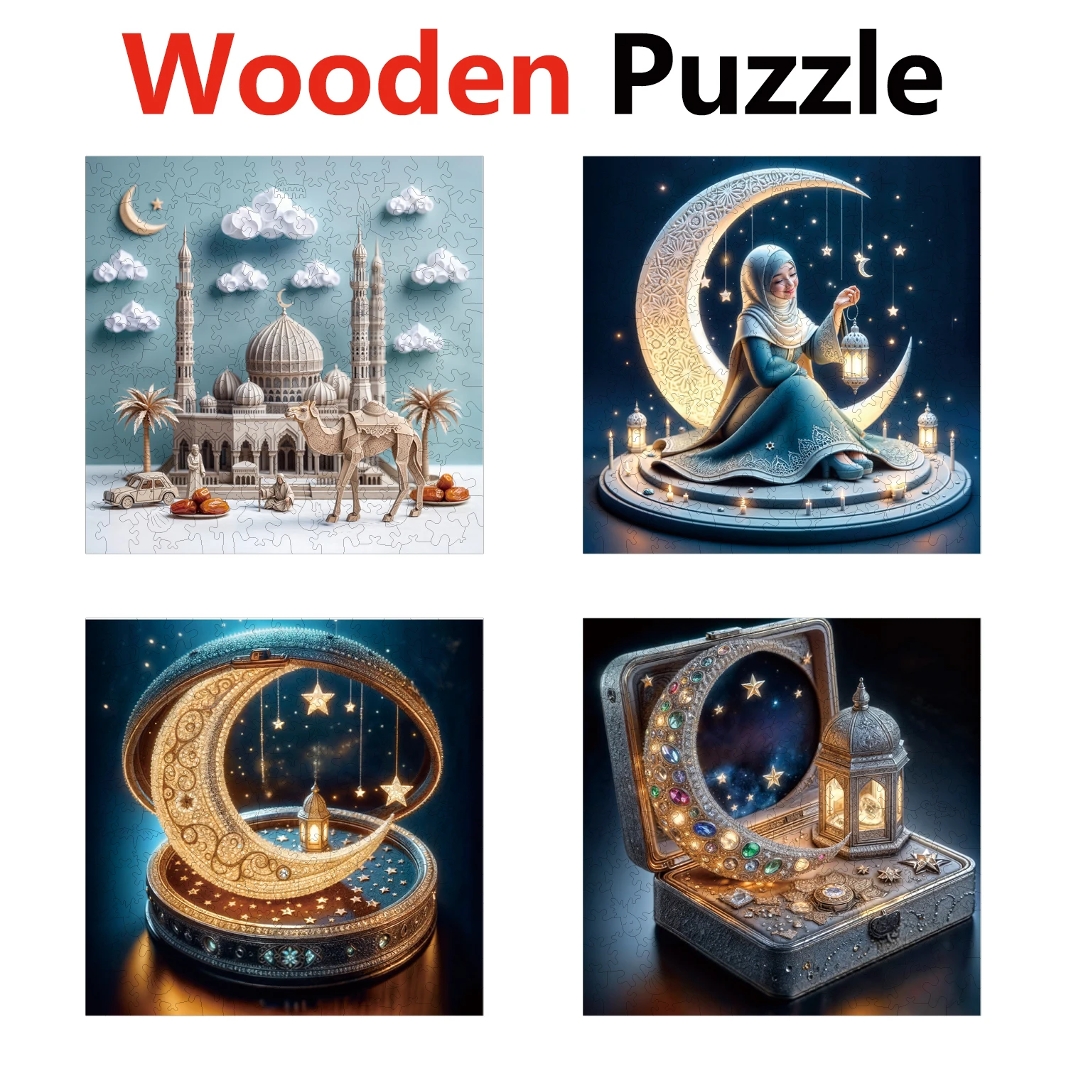 

Moon Moonlight Lamp Goddess Puzzles High Quality Jigsaw Puzzle Wooden Puzzle Best Christmas Gift