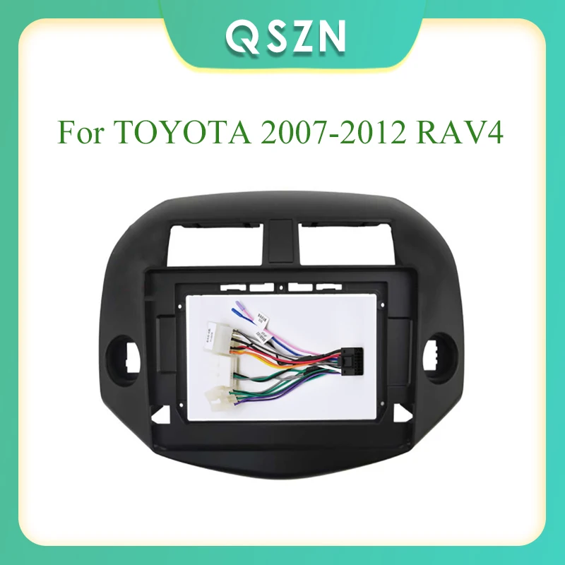 

10 Inch 2 Din Car Radio Fascia Fascias Panel Frame CD DVD Dash Audio Interior For TOYOTA 2007-2012 RAV4