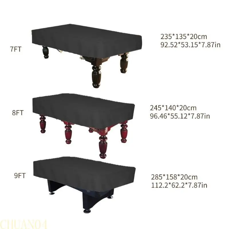 غطاء طاولة بلياردو A1A2 مع أربطة من قماش أوكسفورد غطاء طاولة بلياردو #6