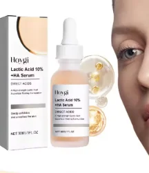 Lactobionic Acid Shrink Pores Serum Nourish Smooth Pores Blackhead Removing Exfoliating Moisturizing Hyaluronic Acid Essence