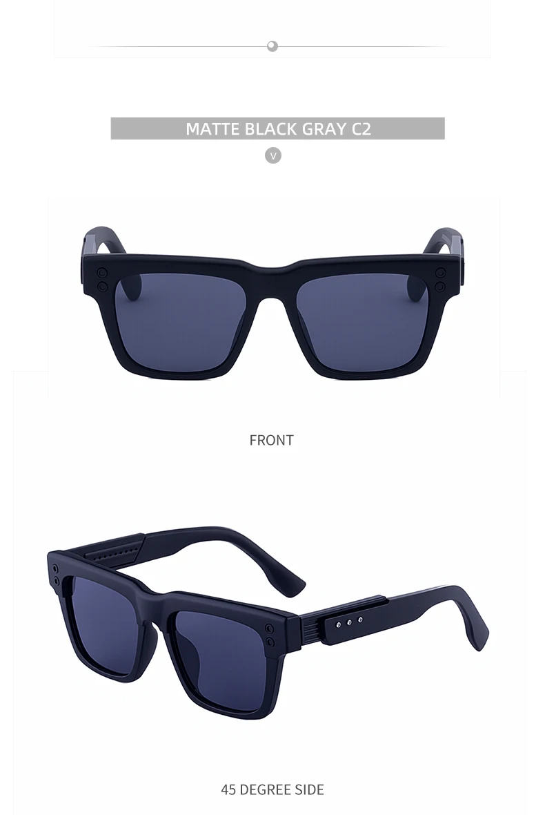 Polarisierte quadratische Steampunk-Sonnenbrille für Herren 2026 – Luxusmarke, Vintage, Oversized, für Outdoor und Autofahren, klassische Herrenbrille – Detail 13