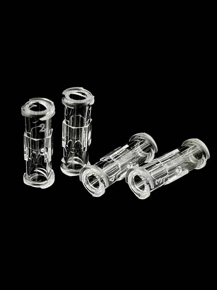 Luer Lock Double Helix Sterile Luer Lock Adapter Leak Proof Transparent Plastic Syringe Connector