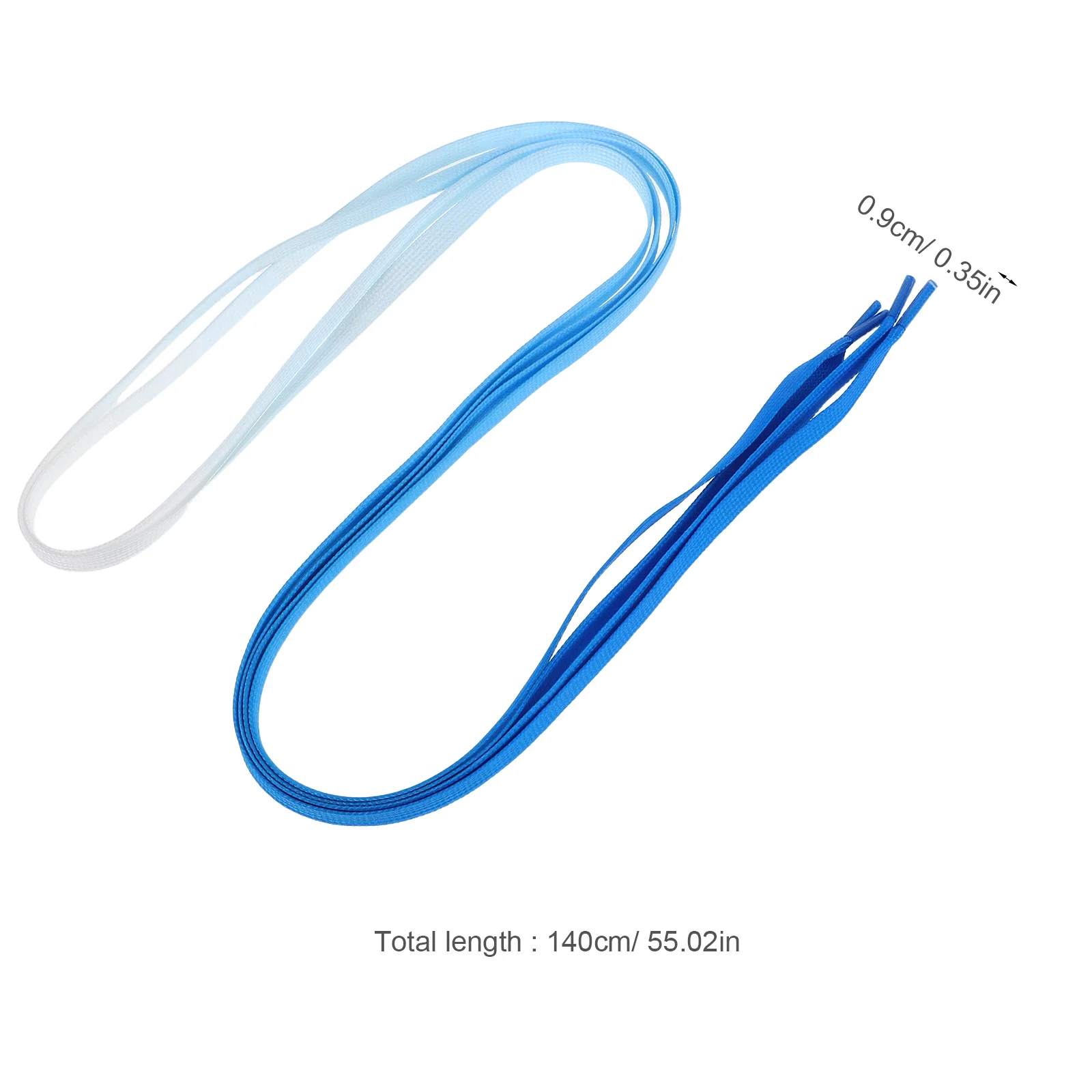 1 زوج أربطة الحذاء البوليستر شقة التدرج اللون طويلة الأمد للأحذية الرياضية الأحذية الرياضية استبدال الأربطة عارضة قماش ربطات الأحذية