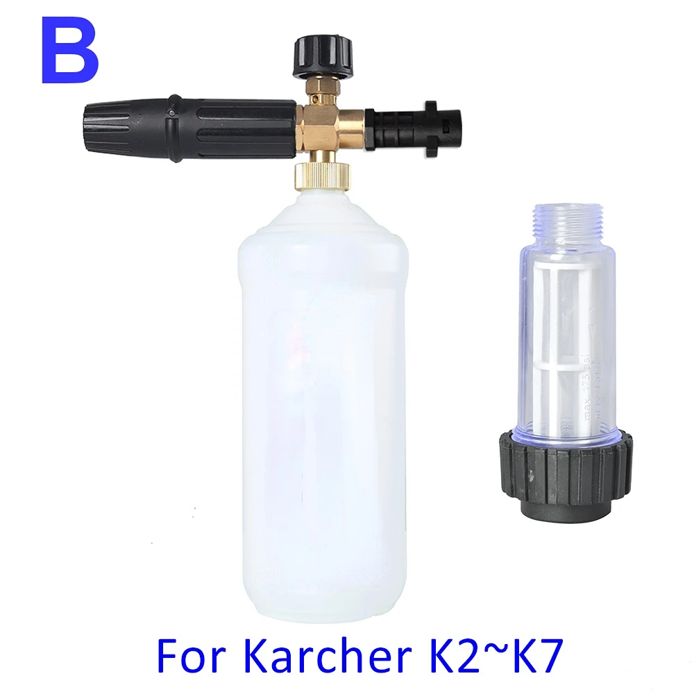 

Foam Nozzle High Pressure Soap Foamer Foam Cannon Snow Foam Lance Car Foam Wash for Tornado Karcher K Pressure Washer Car Washer